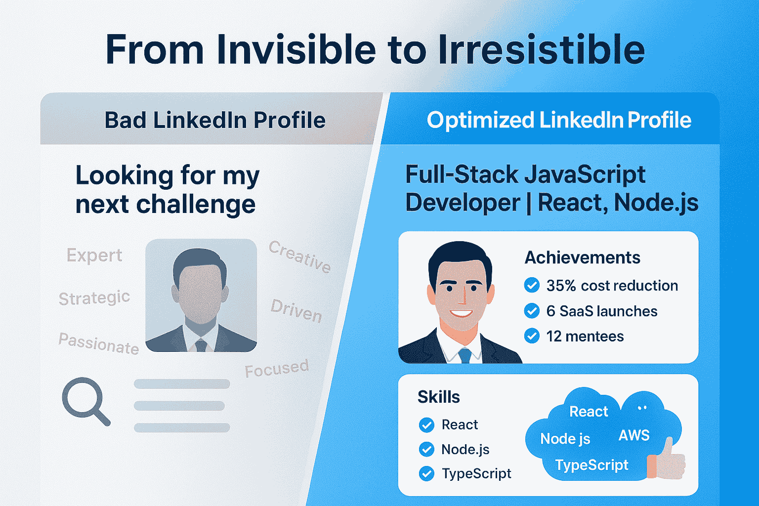 Schlechtes LinkedIn-Profil-Beispiel: 7 Fehler + Wie Sie sie beheben (2026)