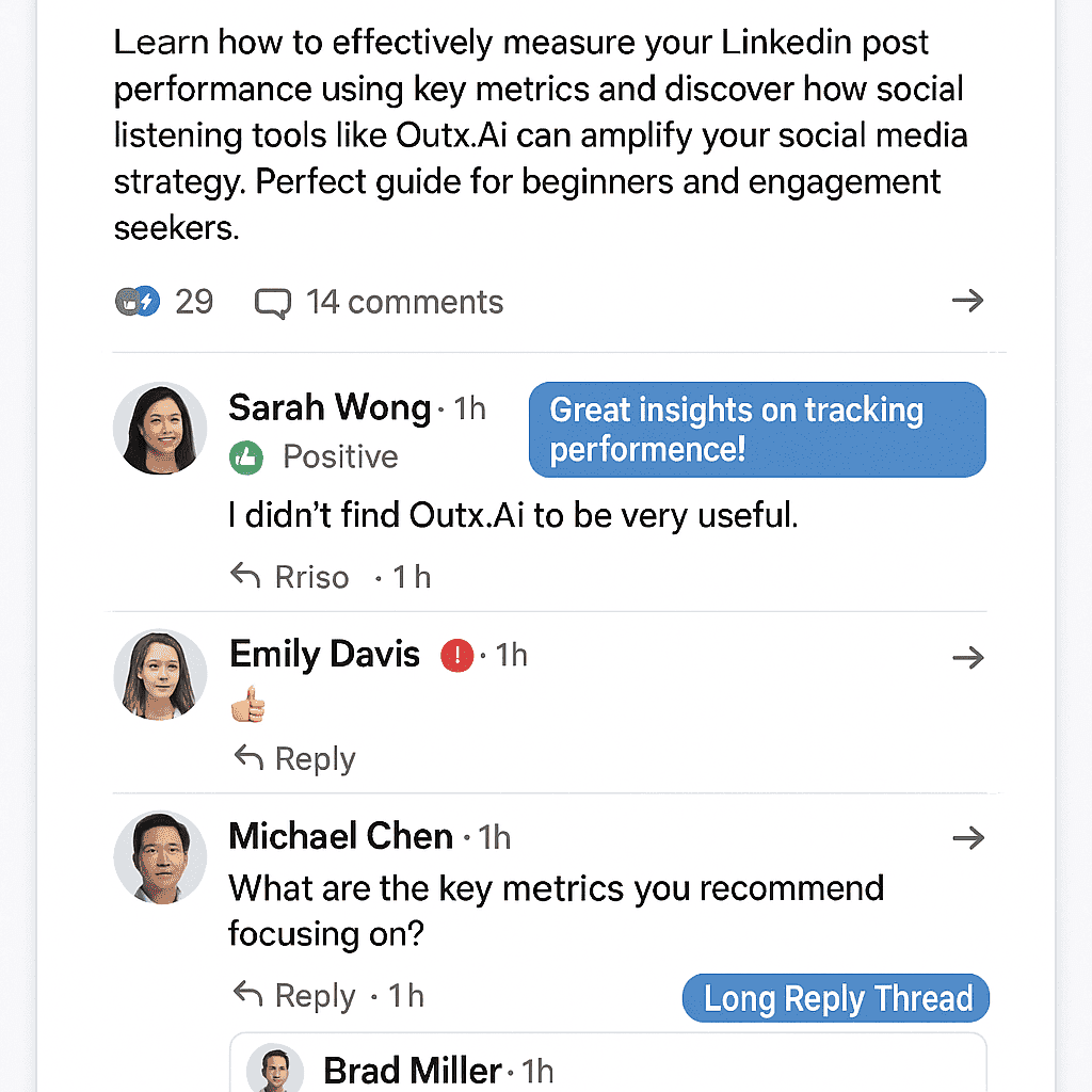 illustration showing comment engagement