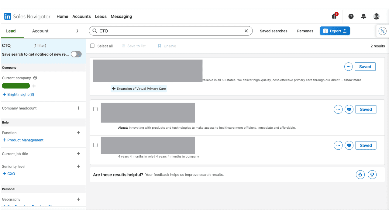 Zu LinkedIn Sales Navigator navigieren