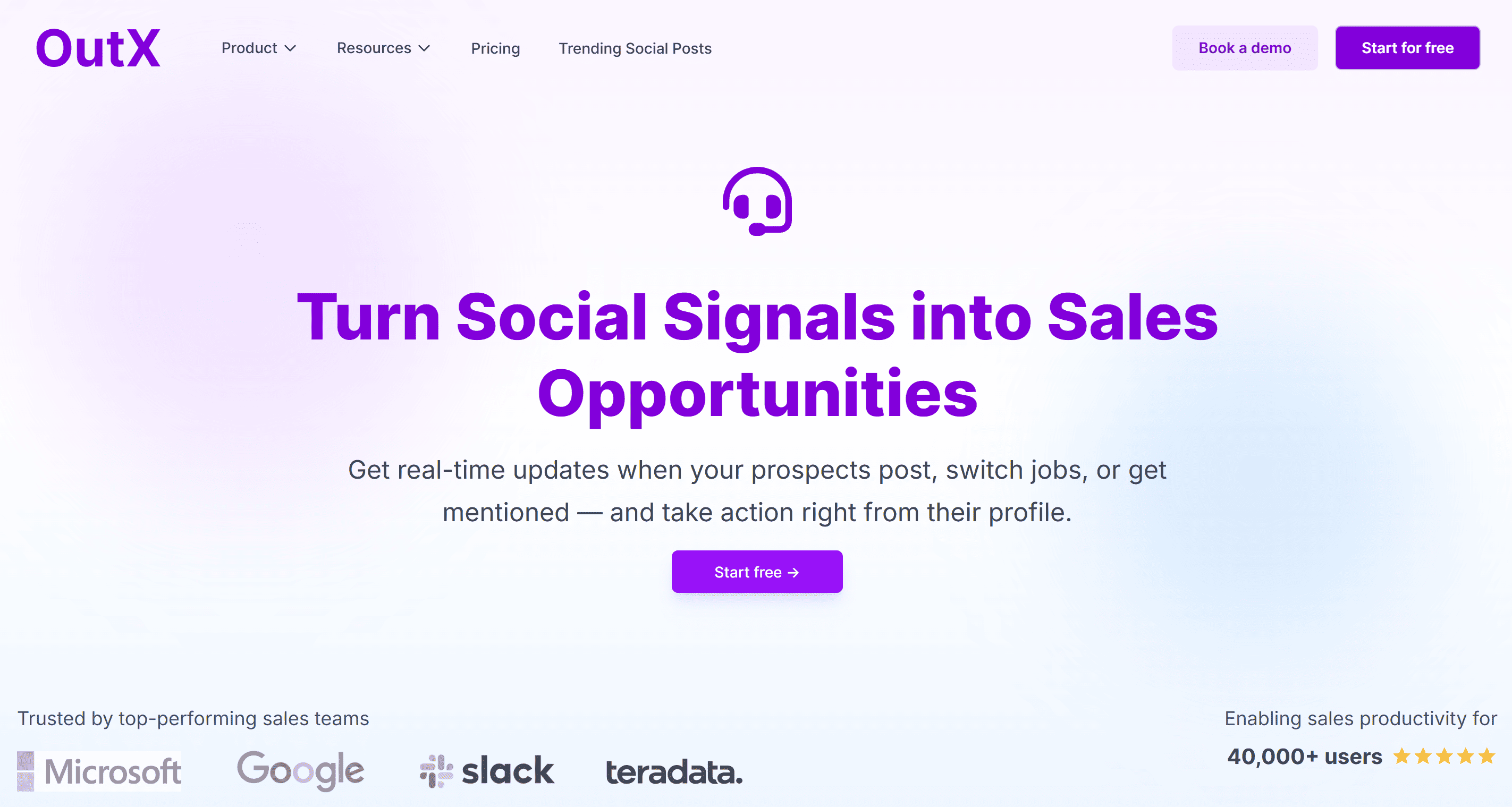 OutX.ai Social-Media-Monitoring-Plattform mit LinkedIn-Tracking-Funktionen