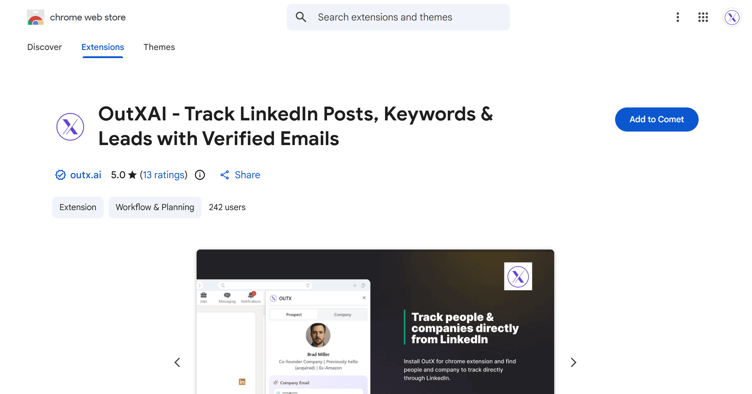 OutX.AI Chrome-Erweiterung installieren