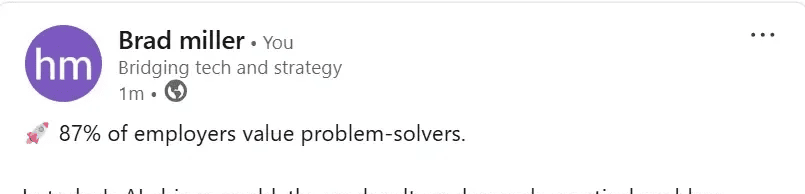 LinkedIn Post-Hook-Beispiel