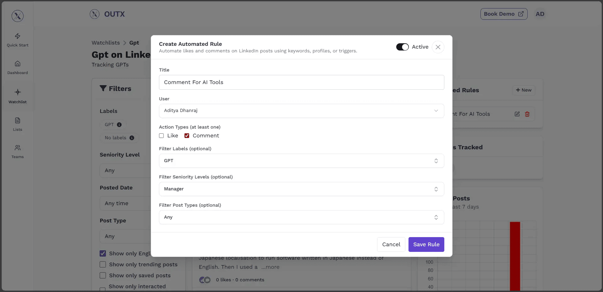 create Automated Rule