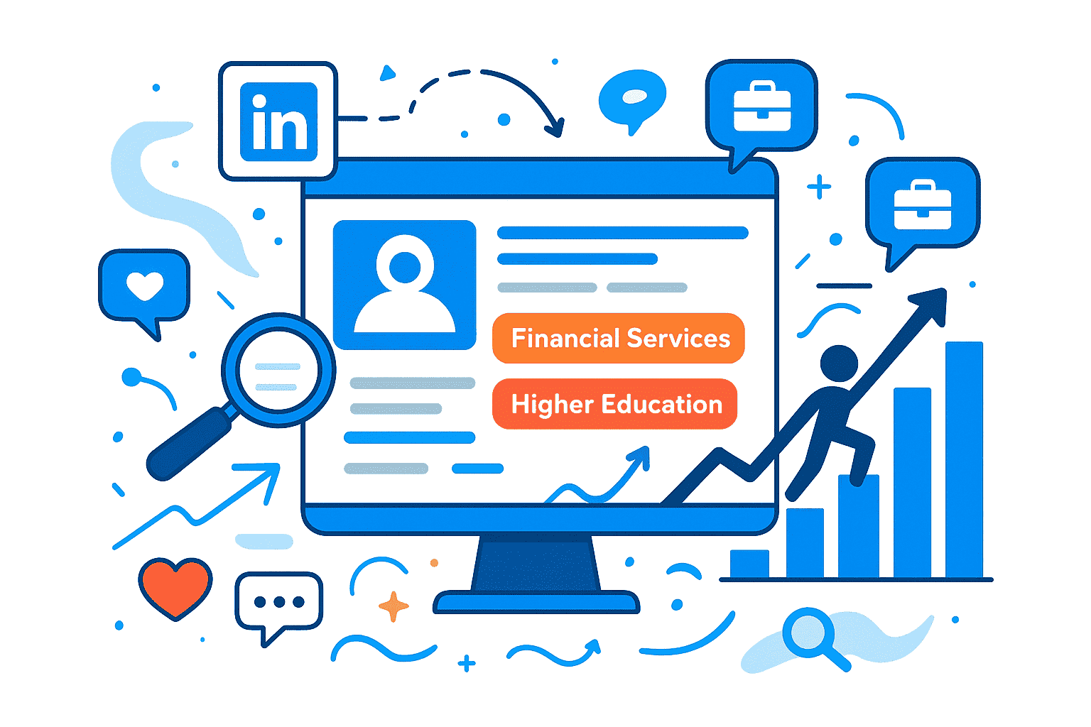 Linkedin algorithm sorting people on the basisi of keyword on their profile