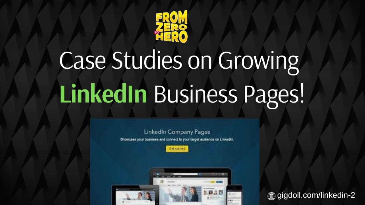 Infografik mit LinkedIn-Monitoring-Ergebnissen des Tech-Startups mit wichtigen Metriken und Verbesserungen