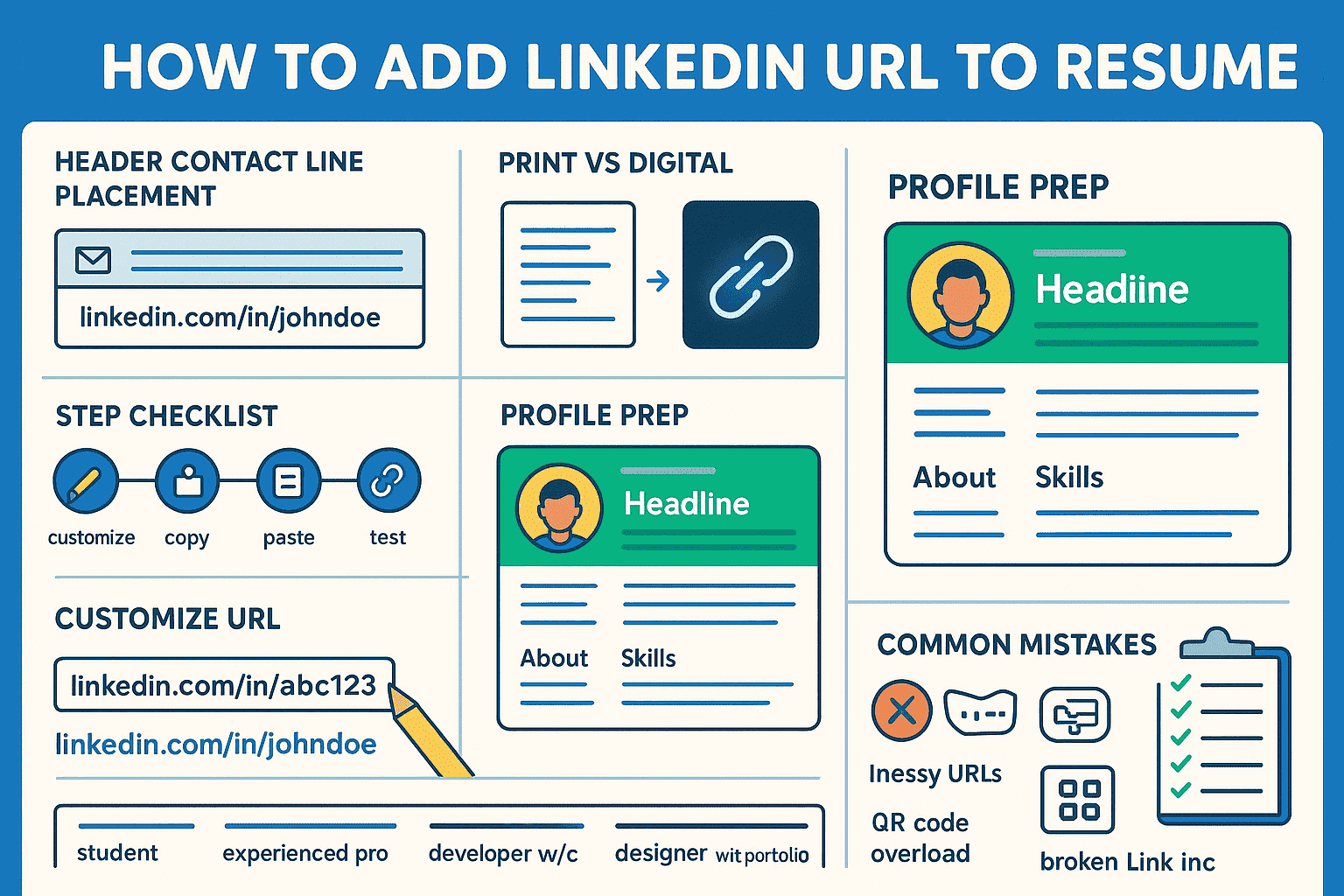 LinkedIn-URL im Lebenslauf: Richtig einbinden