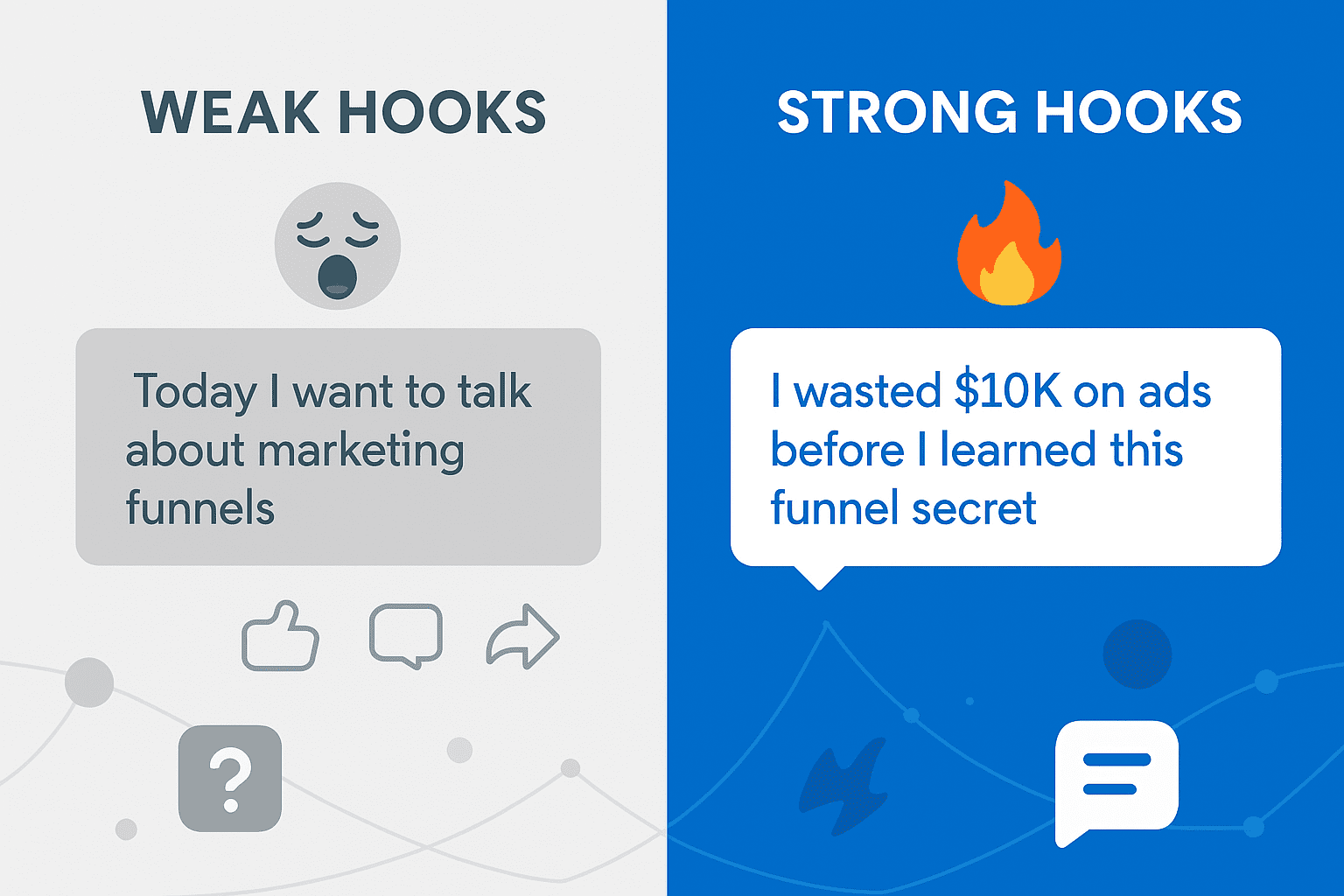 Unterschied zwischen starken und schwachen Hooks