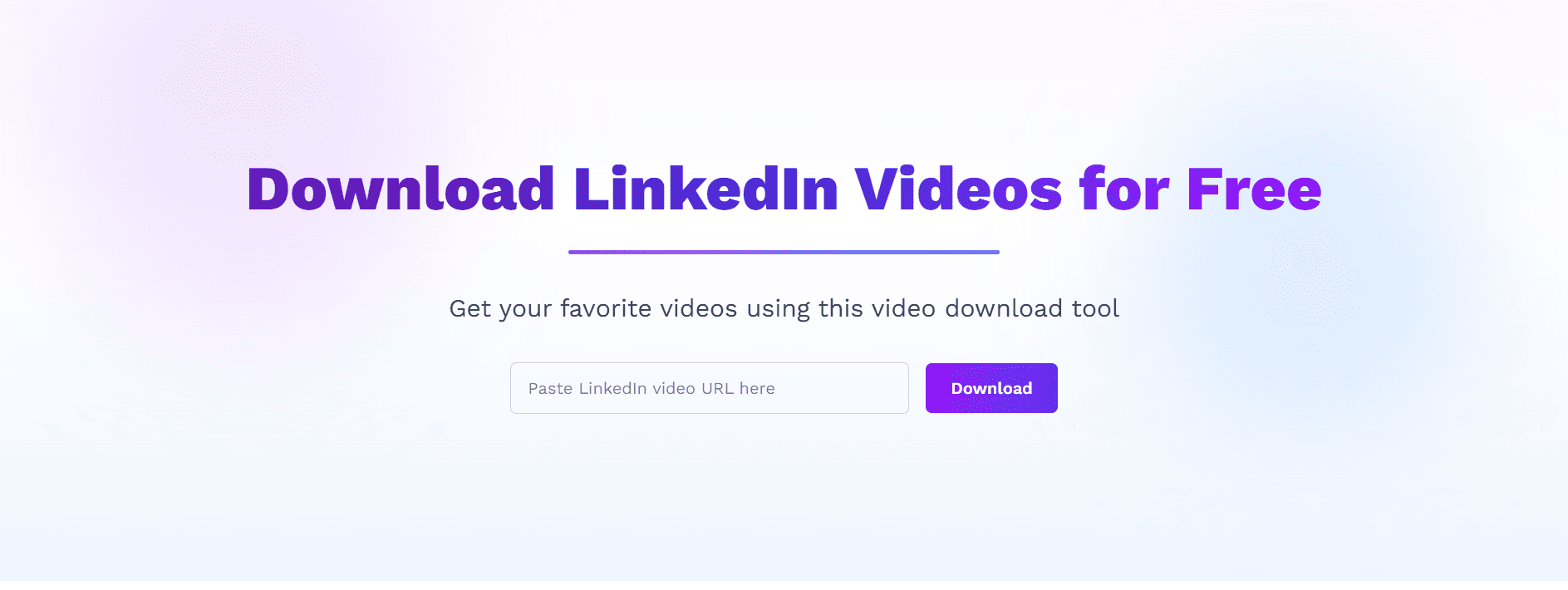 Füge die Video-URL ein.