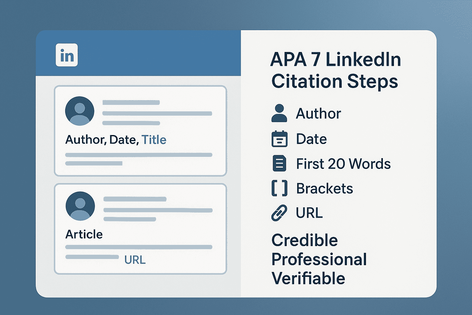 LinkedIn im APA-Stil zitieren: Vollstaendige Anleitung