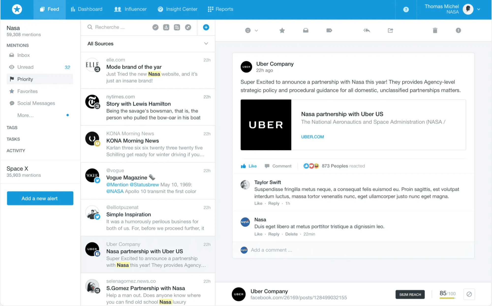 Mention — simple social listening tool for small teams