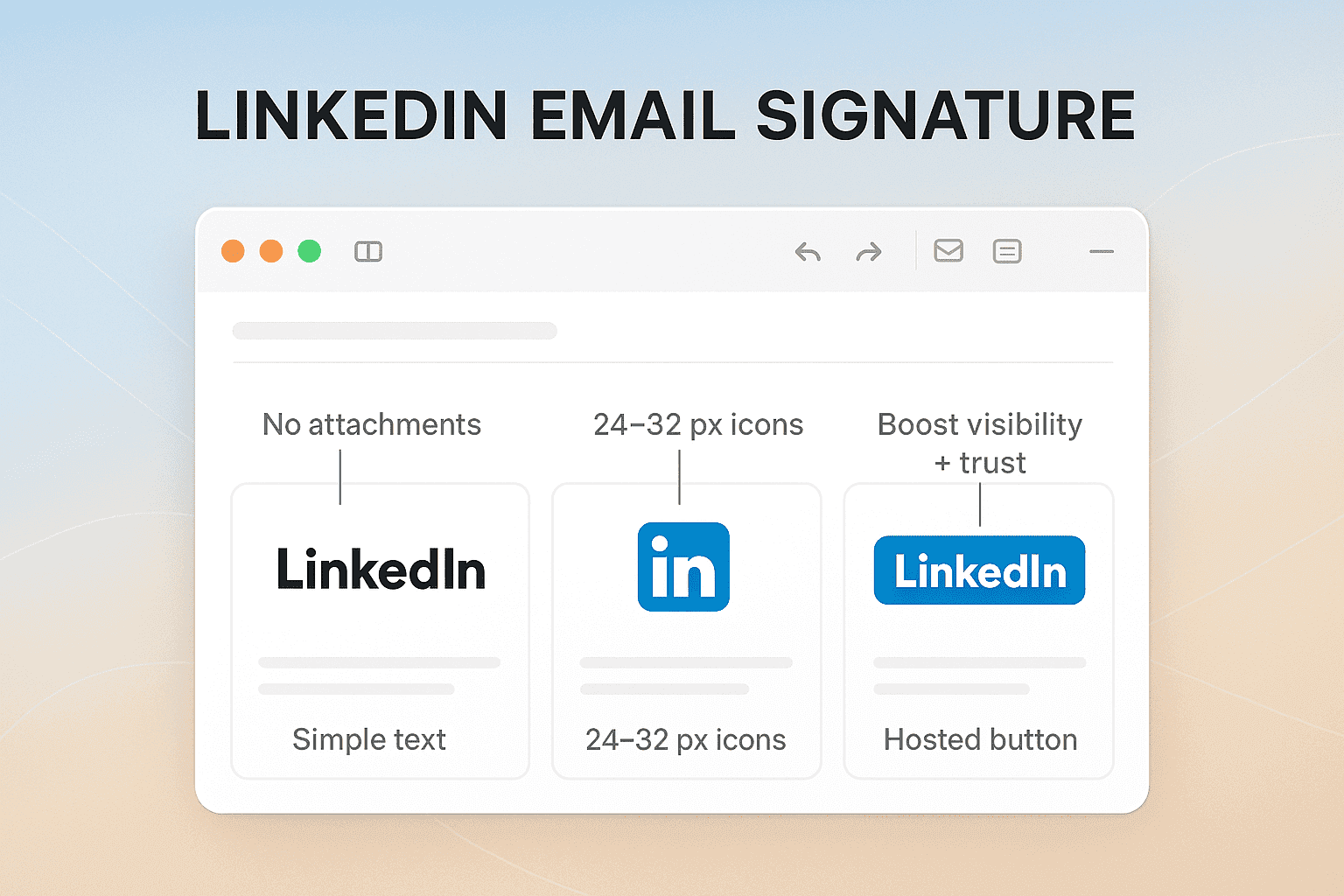 LinkedIn zur E-Mail-Signatur auf dem Mac hinzufuegen (Anleitung 2026)