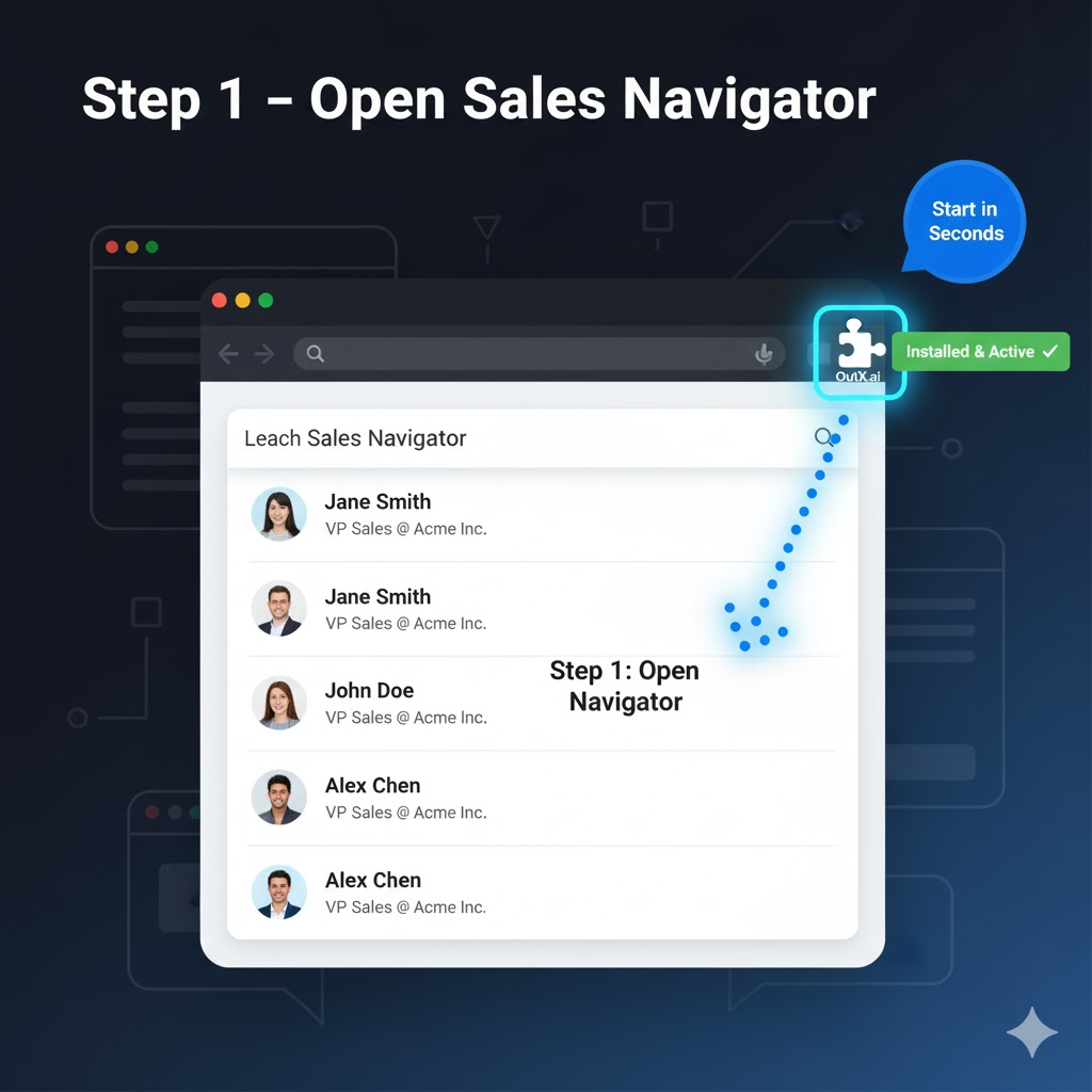 Open Sales Navigator
